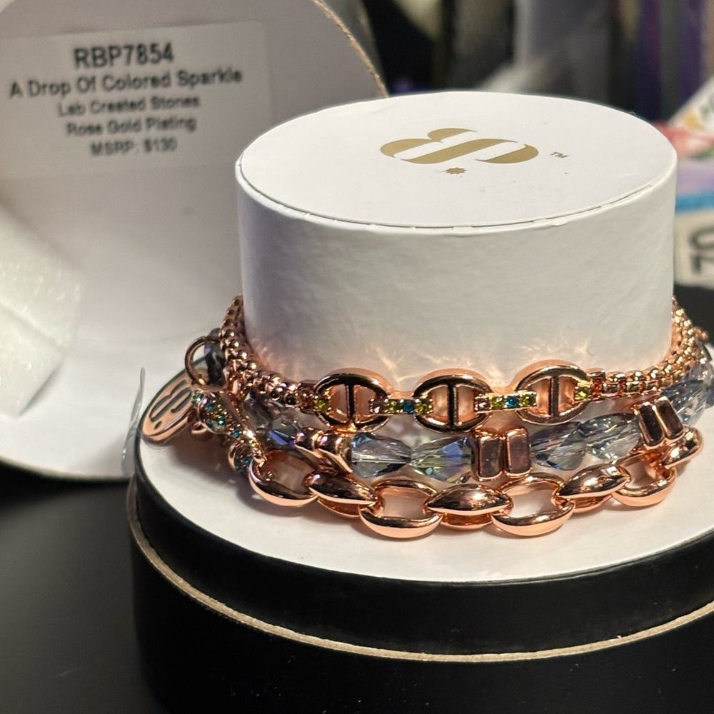 Elegant Rose Gold Plated racelet by
